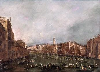 Een Regatta op het Grote Kanaal, Venetië